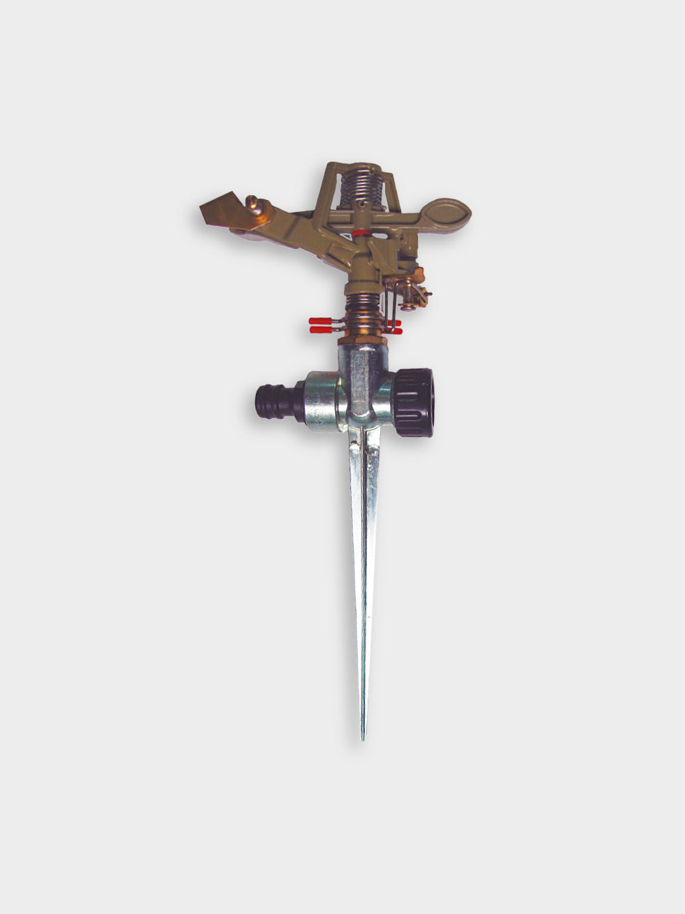ASPERSOR METALICO CON ESTACA 1/2" - GIRO TOTAL/PARC.