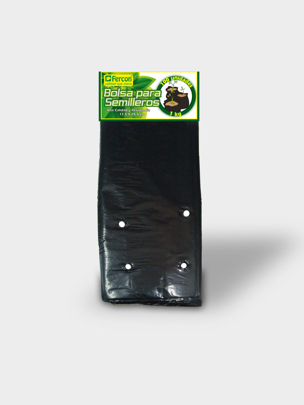 BOLSA SEMILLERO 17.5 x 25.6 (1 KG) CAL 1.5" PAQU. X 100