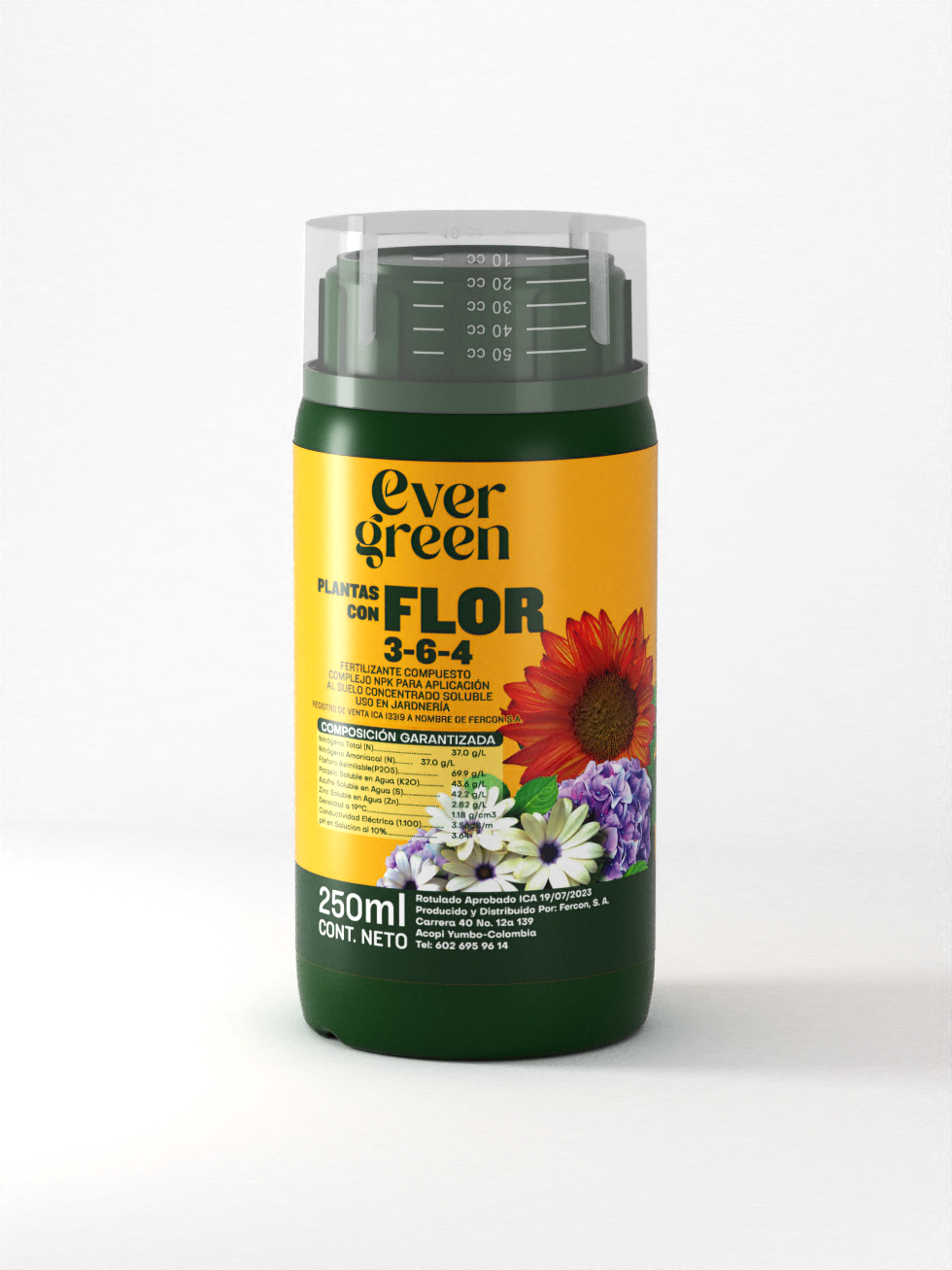 EVERGREEN PLANTAS FLOR X 250  ML