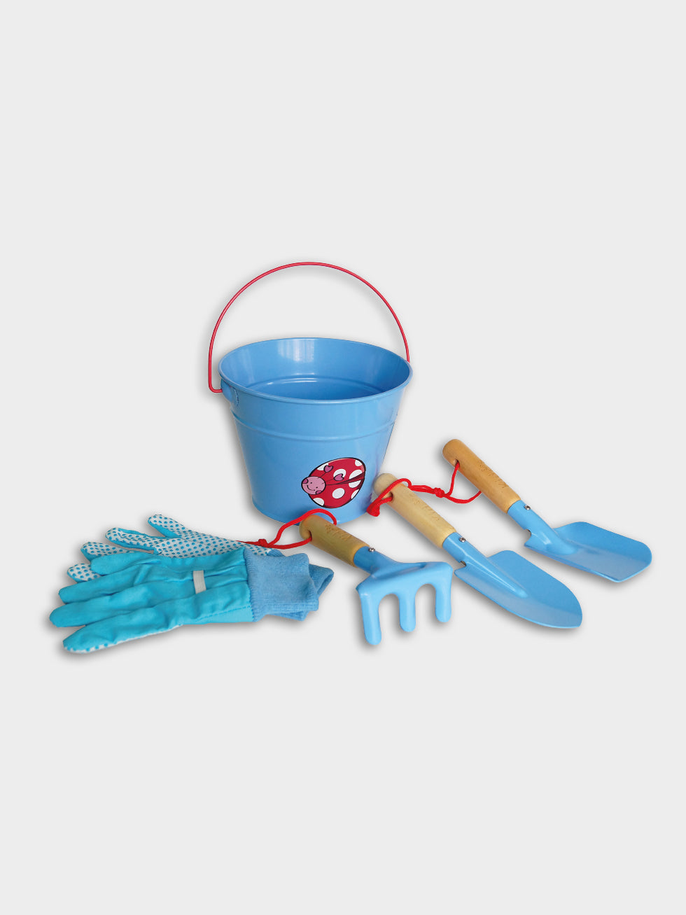 KIT INFANTIL HERRAMIENTAS JARDIN X 5 UNDS