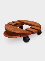 BASE MADERA INMUNIZADA + PLATO REDONDO