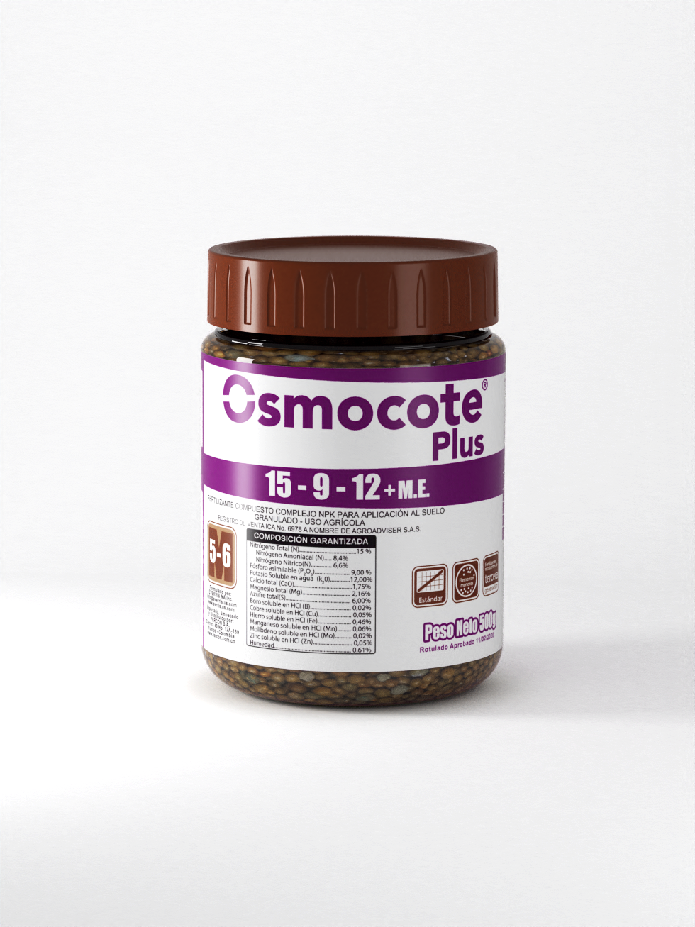 FERTILIZANTE OSMOCOTE 5-6M X 500 G