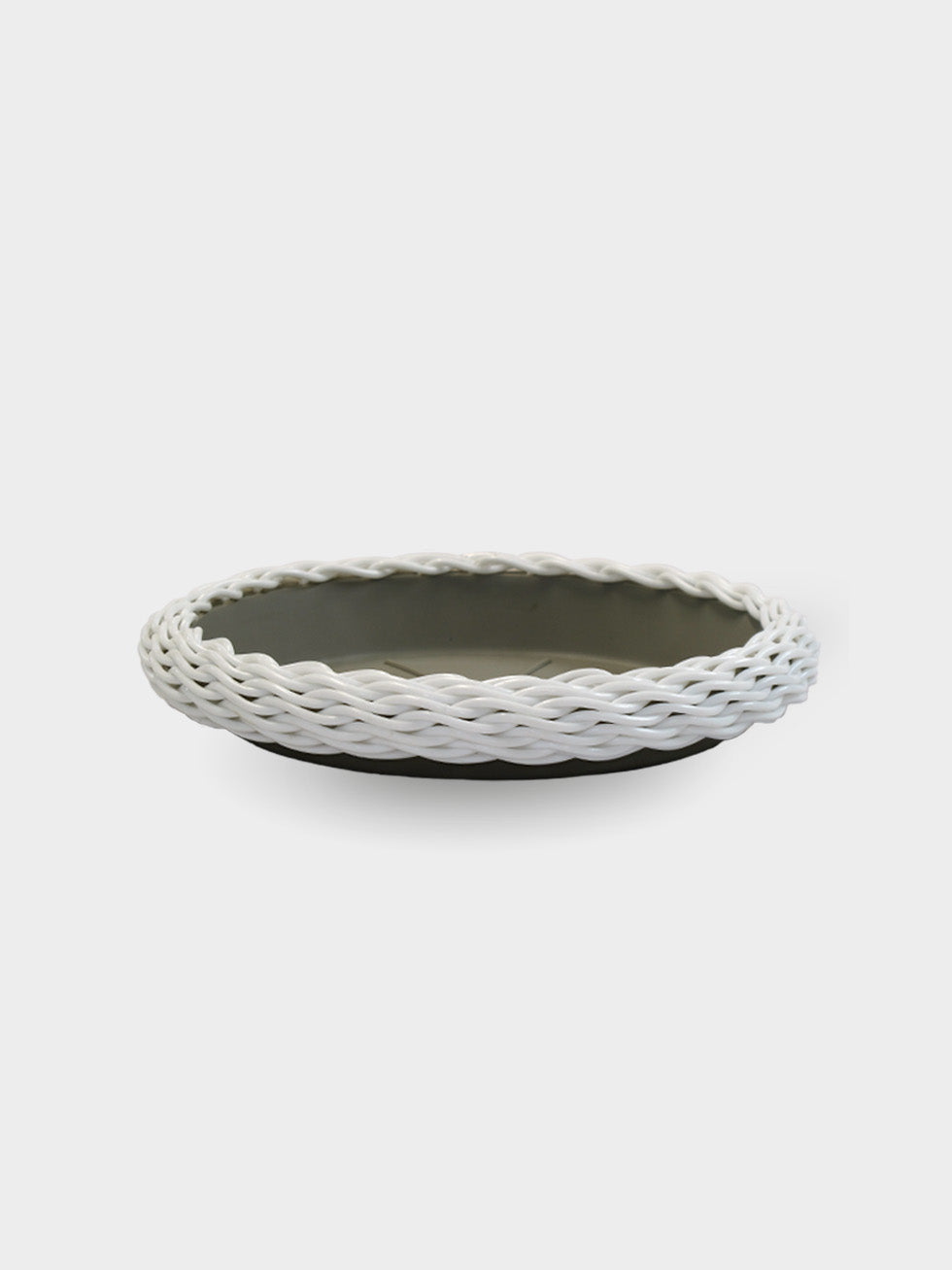 PLATO TEJIDO 23CM BLANCO (DAGUA 26CM)