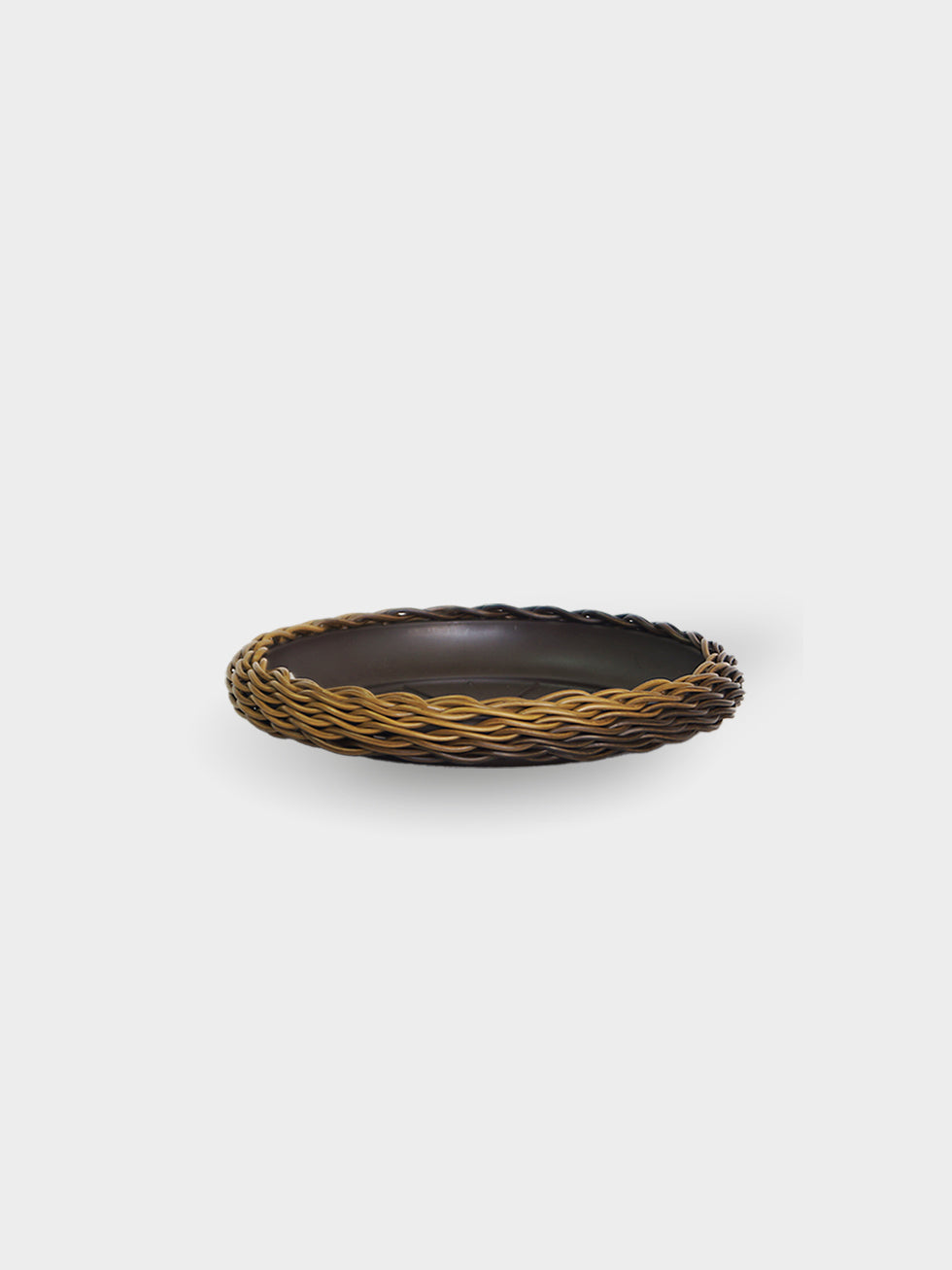 PLATO TEJIDO 15CM CAFE  (DAGUA 14CM)