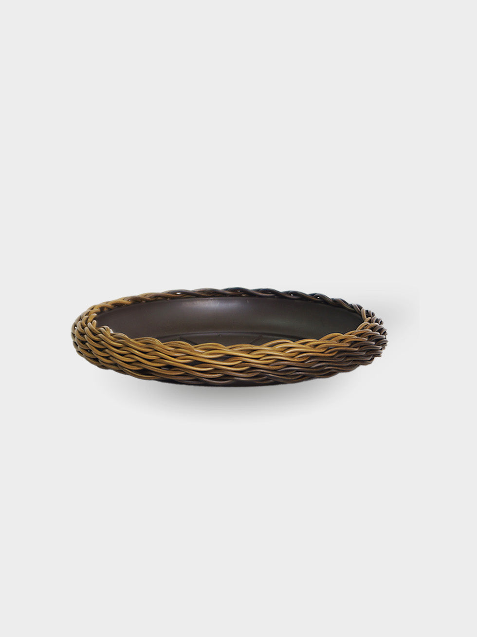 PLATO TEJIDO 21CM CAFE  (DAGUA 22CM)