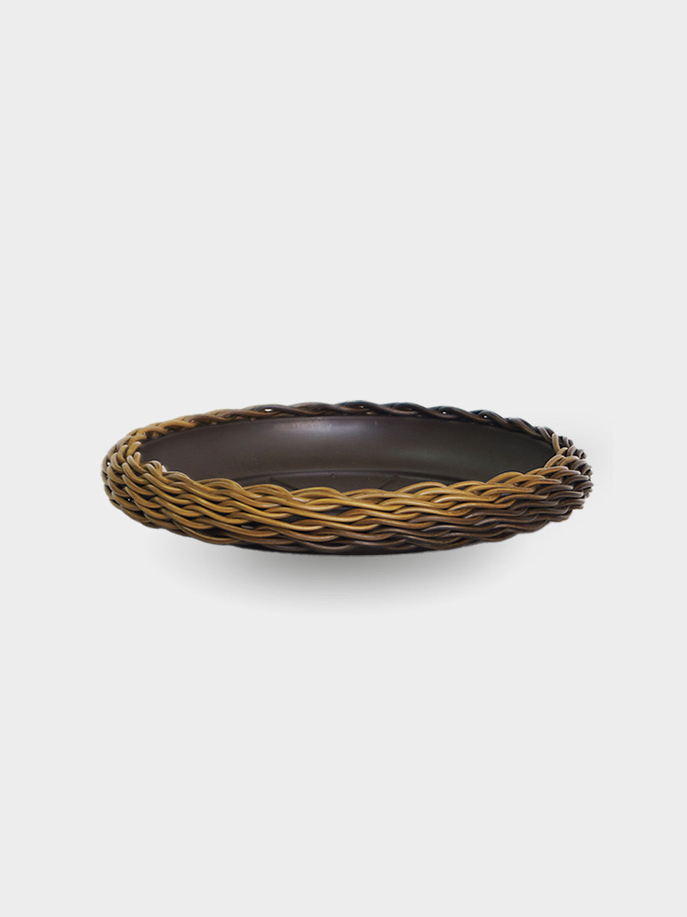 PLATO TEJIDO 23CM CAFE  (DAGUA 26CM)