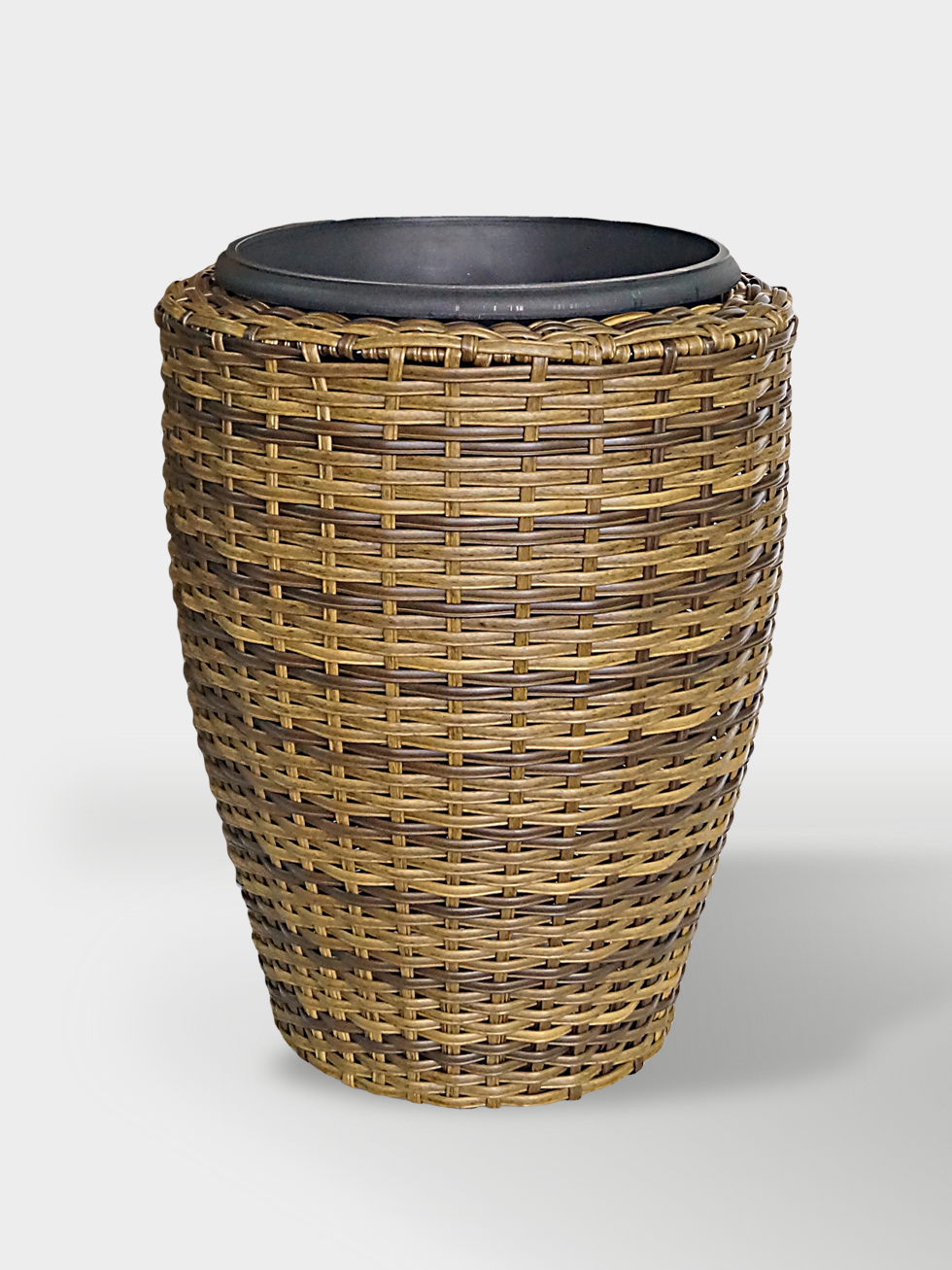 MACETA TEJIDA ZARZAL 50CM CAFE