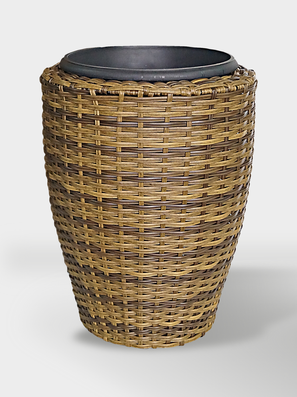 MACETA TEJIDA ZARZAL 65CM CAFE