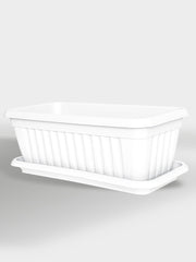 JARDINERA VENEZIA 35 BLANCO + BANDEJA