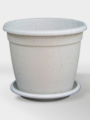 MACETA GENOVA 32CM + PLATO FIBRA
