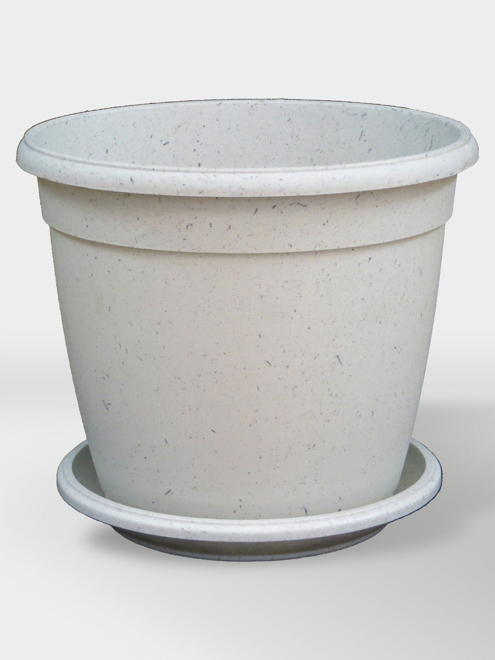 MACETA GENOVA 32CM + PLATO FIBRA
