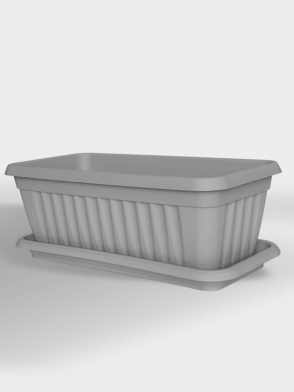 JARDINERA VENEZIA 35 ECO GRIS + BANDEJA