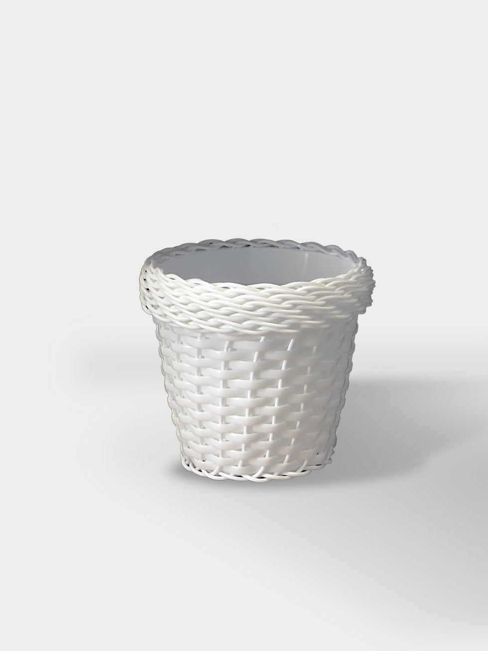 MACETA TEJIDA DAGUA 18CM BLANCO