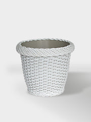 MACETA TEJIDA DAGUA 26CM BLANCO