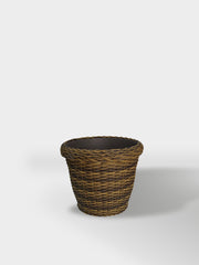 MACETA TEJIDA DAGUA 14CM CAFE
