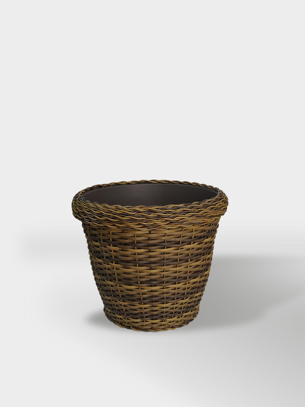 MACETA TEJIDA DAGUA 18CM CAFE