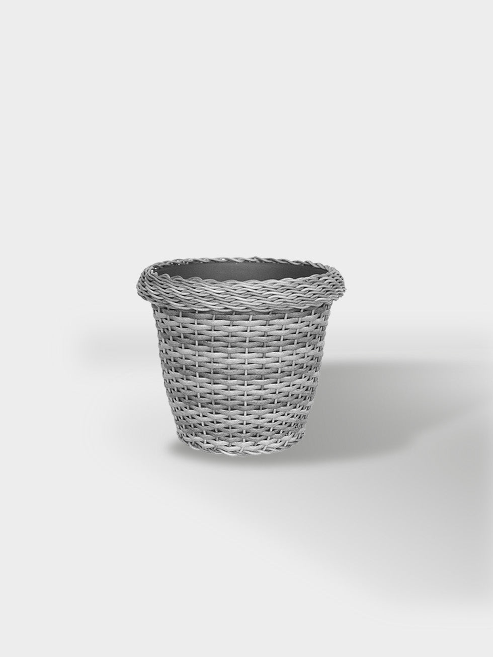 MACETA TEJIDA DAGUA 14CM GRIS CLARO